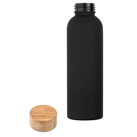 Бутылка для воды BAMBOO PET SOFT 550мл. Черная 6265.08