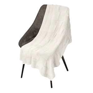 Плед Селла (Cella) вязаный, бежевый (без подарочной коробки)