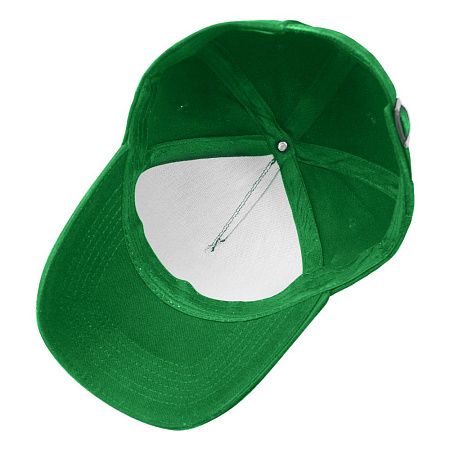 Кепка 5- панельная Oxford 300, c зеленым сендвичем, ярко-зеленая