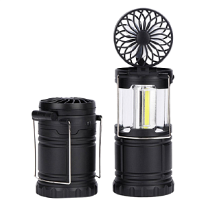 Фонарь Tools Mina, для кемпинга, с вентилятором, пластиковый, черный