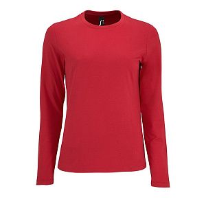 Футболка с длинным рукавом Imperial LSL Women, красная, размер XXL