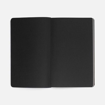 Ежедневник Trait, недатированный, черный с голубым