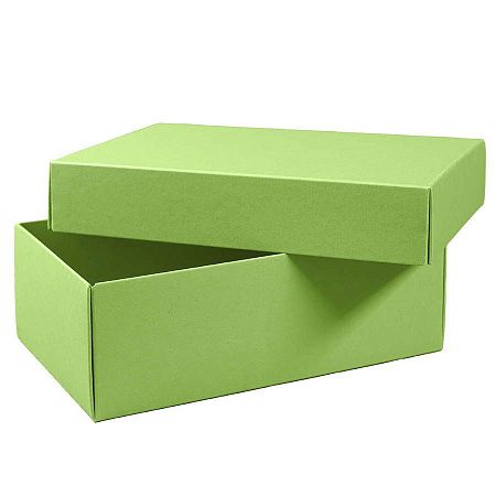 Коробка картонная, "COLOR" 11,5*6*17 см; зеленое яблоко