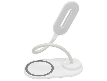 Настольный светильник с беспроводной зарядкой «Flamp»