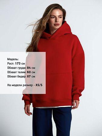 Худи Kulonga Oversize, красное, размер XS/S