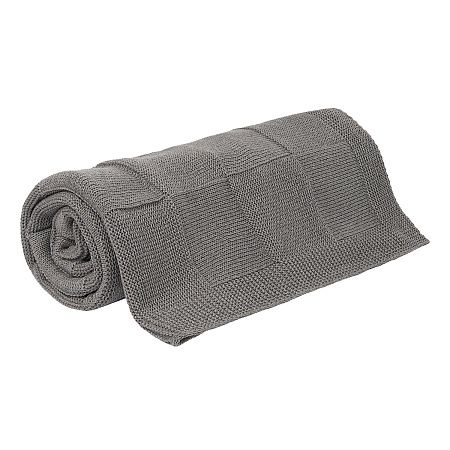 Плед Cella вязаный, серый (без подарочной коробки)