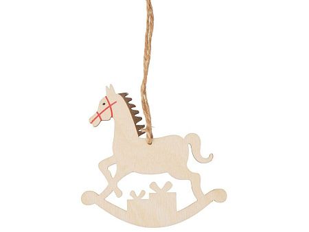 Деревянная подвеска на елку «Poni»