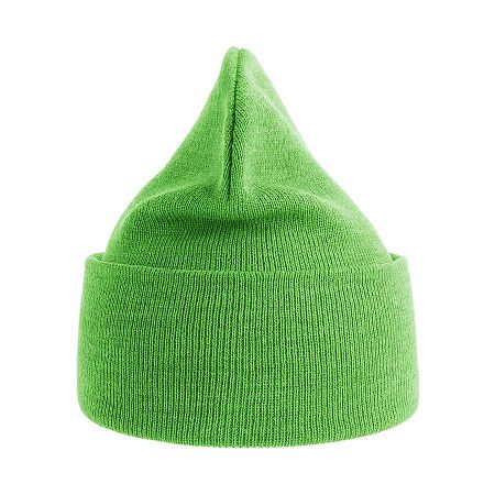 Шапка вязаная PURE  с отворотом из пряжи Polylana