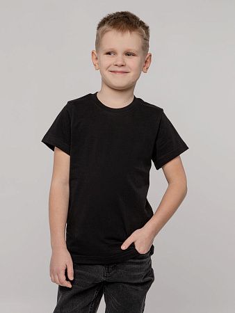 Футболка детская T-Bolka Kids, черная, размер 6 лет (106-116 см)