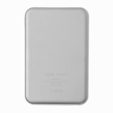 Универсальный аккумулятор Rib 5 (5000 мАч), белый, 9,8х6.3х1,4 см