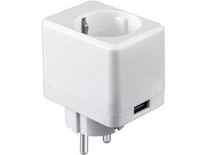 Умная розетка с USB портом «IoT P09», цвет: белый