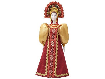 Подарочный набор: кукла фарфоровая, крем-мёд с лаймом и имбирем