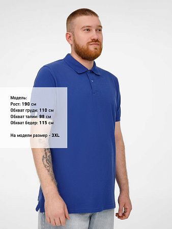 Рубашка поло мужская Virma Premium, ярко-синяя (royal), размер L