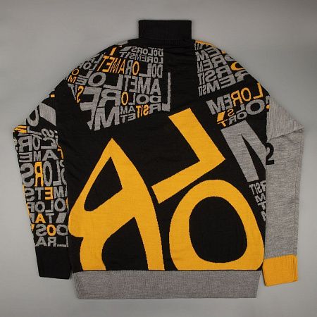 Свитер оверсайз на заказ Tricksy Net, полушерсть, размер L/XL