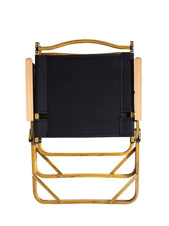 Стул MW02 складной, черный, светлое дерево