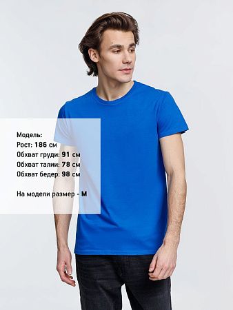 Футболка мужская Crusader Men, ярко-синяя, размер XS