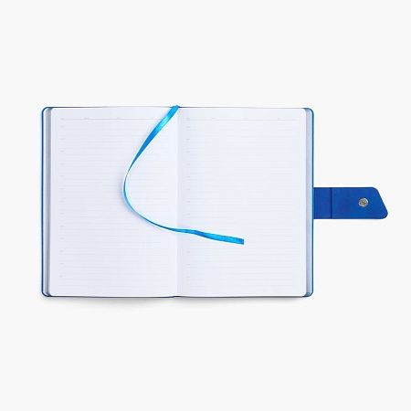 Ежедневник Boom, недатированный, черный с ярко-синий