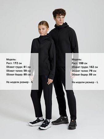 Куртка с капюшоном унисекс Begi, черная, размер S