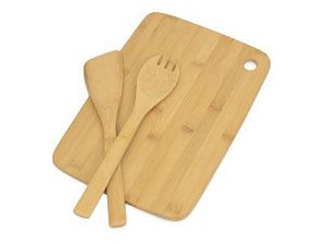 Разделочная доска с приборами «Cooking House», цвет: натуральный