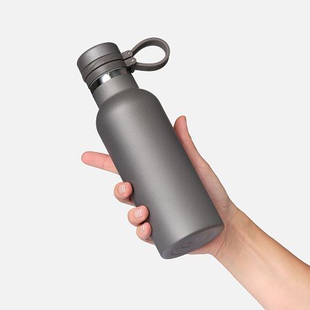 Термобутылка вакуумная герметичная Модена (Modena), серая