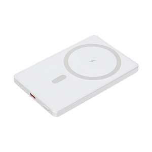 Внешний аккумулятор Атлантис (Atlantis) PD 5000mAh с функцией беспроводной зарядки 15W, серебряный