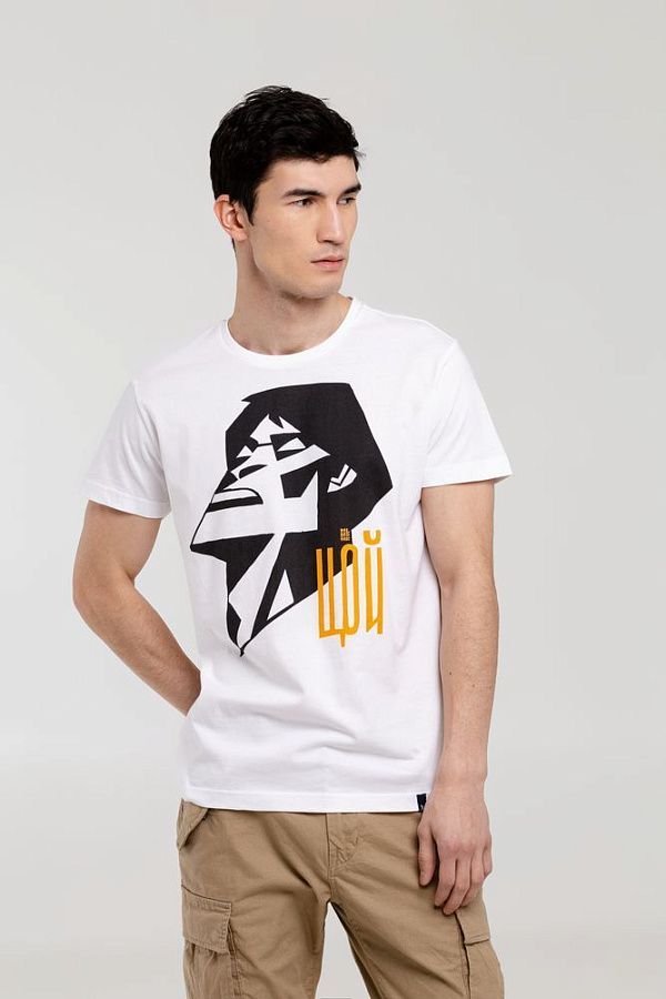 Футболка «Меламед. Виктор Цой», белая под нанесение