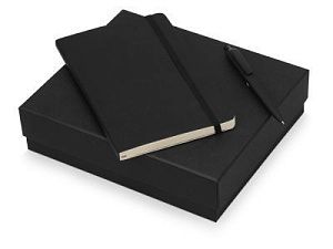 Подарочный набор Moleskine Indiana с блокнотом А5 Soft и ручкой, цвет: черный
