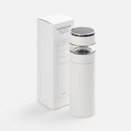 Смарт-бутылка с инфьюзером Thermory, белая
