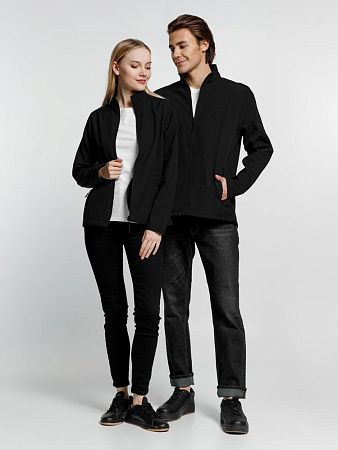 Куртка софтшелл мужская Race Men, черная, размер S