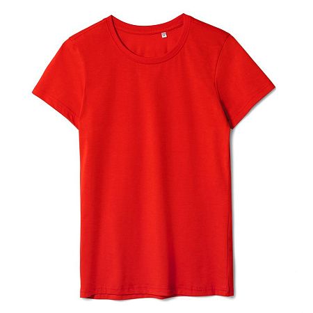 Футболка женская T-bolka Lady, красная, размер L