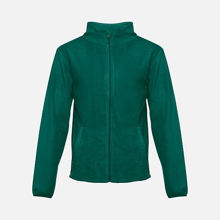 Куртка флисовая мужская Helsinki, темно-зеленая, размер L