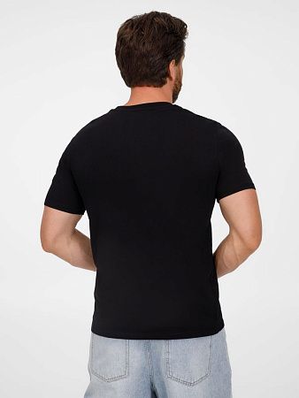 Футболка унисекс T-Bolka 180, черная, размер L