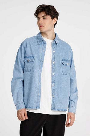 Куртка джинсовая O3, голубая, размер XS/S