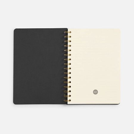 Ежедневник Spiral, недатированный, черный