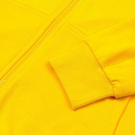 Толстовка на молнии с капюшоном Unit Siverga, желтая, размер 4XL