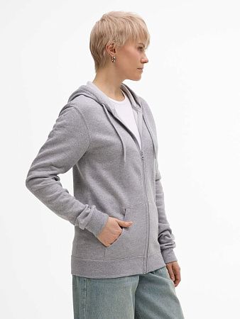 Толстовка унисекс Stone, серый меланж, размер XS