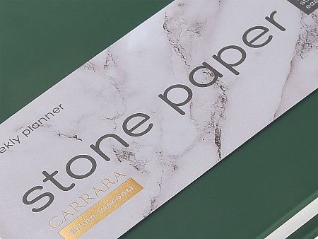 Еженедельник с каменной бумагой А5+ «Carrara»