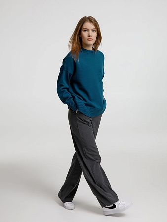 Джемпер оверсайз унисекс Stated в сумке, синий (морская волна), размер S/M