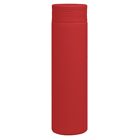 Термос Balance вакуумный стальной, 500 мл, пластиковая крышка, красный, матовый