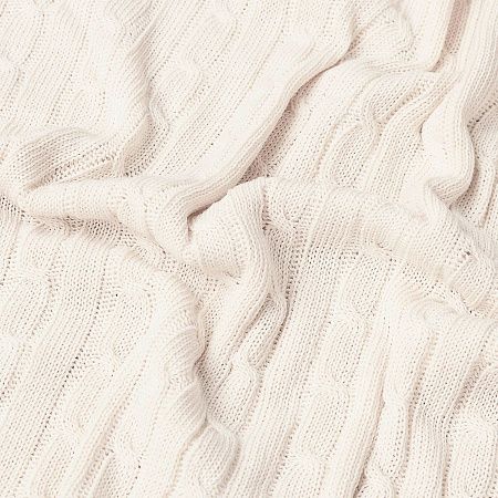 Плед Фадо (Fado) вязаный, бежевый (без подарочной коробки)