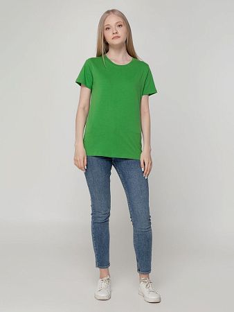 Футболка женская T-bolka Lady, ярко-зеленая, размер L v2