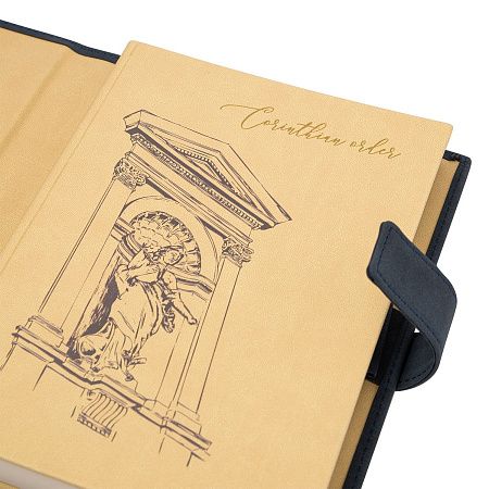 Ежедневник-портфолио Клип (Clip NEO) недатированный в подарочной коробке, черный (в комплекте ручка Tesoro серебро)