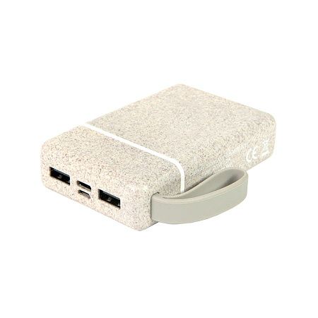 Универсальный аккумулятор WHEAT POWER 10, 10000 mAh, пластик с пшеничным волокном