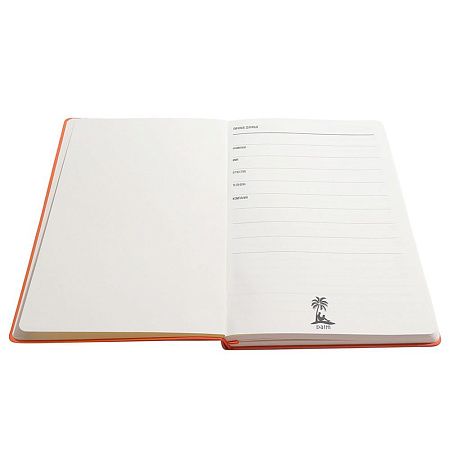 Ежедневник A5 недатированный Franco в мягком переплёте, оранжевый