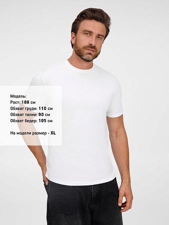 Футболка унисекс T-Bolka 180, белая, размер L