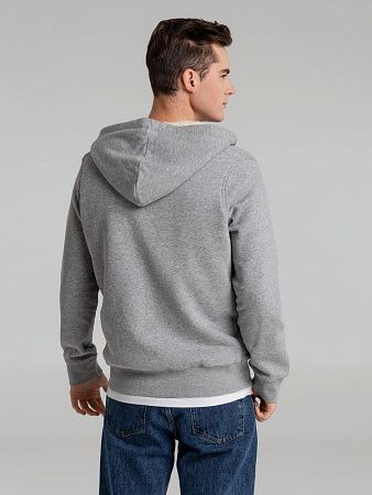 Толстовка унисекс на молнии Sherpa 280, серый меланж, размер XXS