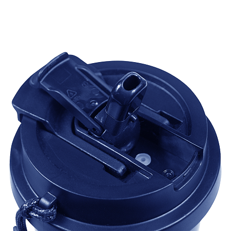 Набор подарочный Solution Duo (плед Super Soft Nature, термокружка "Cosmostar"), синий