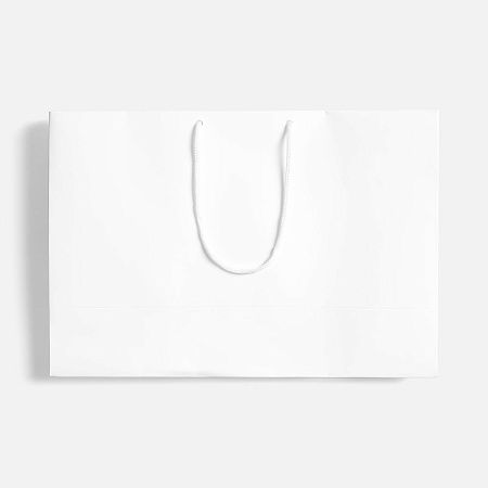 Пакет бумажный с ламинацией Lami Tote M, белый