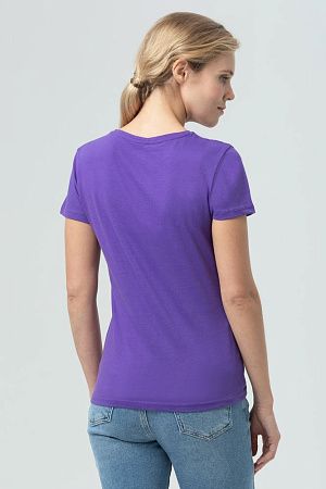 Футболка женская Miss 150, темно-фиолетовая, размер S
