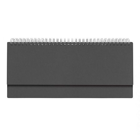 Планинг Alfa Soft 325*130 мм, темно-серый, недатированный, в твердой обложке